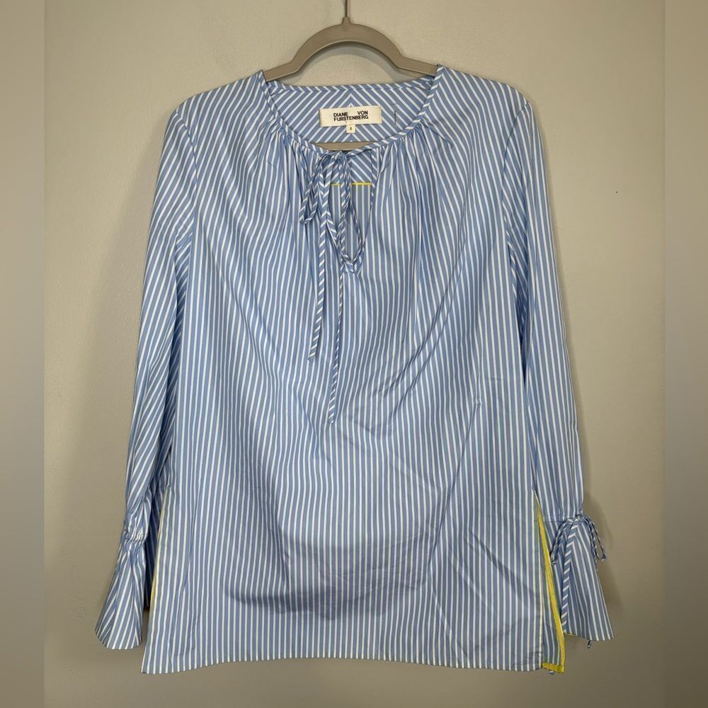 Diane Von Furstenberg Striped Blouse
